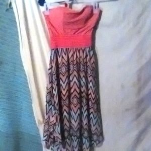 Size small strapless mini dress